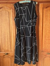 Debenhams The Collection Black And White Dress Size 16