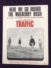 Rare 1967 SHEET MUSIC - “Here We Go Round The Mulberry Bush” TRAFFIC Psychedelia