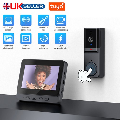 Wireless video doorbell - 4.3",