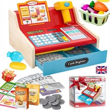 Wooden Toy Cash Register for