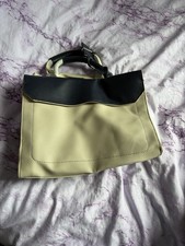 Faux Leather Navy And Cream