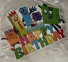 Numberblocks Birthday Pack--backdrop, cake and cupcake toppers, balloons, & more
