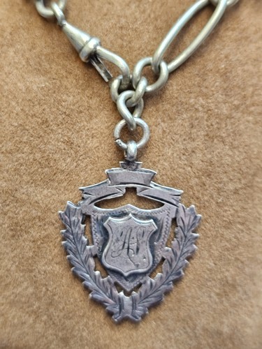 Sterling silver shield - sterling, fob