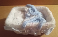 Dolls Blue White Speckled