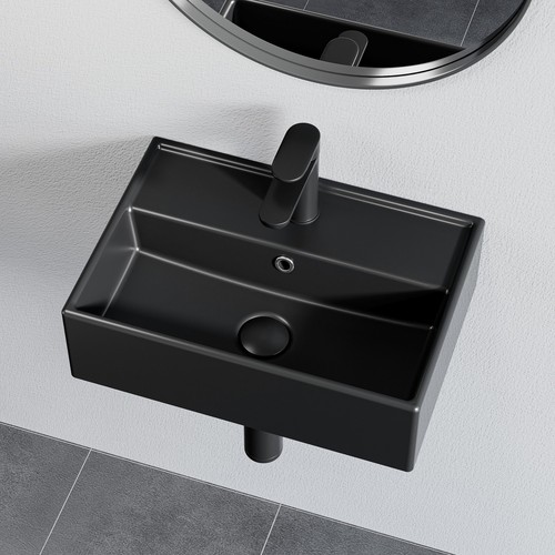 Horow black ceramic - black, washbasin