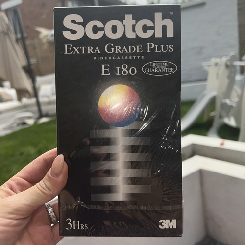 Scotch e180 vhs blank tape - scotch,