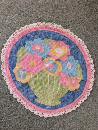 Vintage ddr floral fabric - vintage,