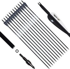 12PCS 30" Carbon Arrows 2.95"