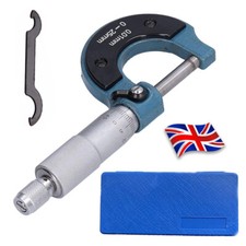 Outside Micrometer 0-25mm 0.01mm Graduations Metric External Caliper Gauge UK