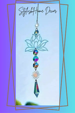 Silver / AB Crystal Lotus