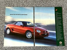 Rare Collectable Vintage Retro 1997 Magazine Advert Picture MGf  Car Ad  90's