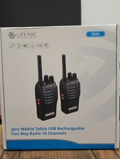 ESYNIC 2PCS WALKIE TALKIES 16CH 2-WAY RADIOS NEW FREE & FAST UK DELIVERY