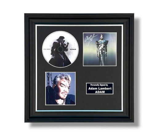 Adam lambert signed photo cd - signed,