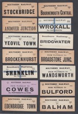 FOURTEEN Old Luggage Labels