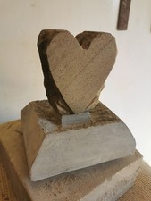 Rare Unique REAL Stone Chunky Heart feature Part Of a Water Feature Stones Only