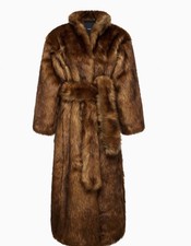Khy Faux Fur Coat Cedar