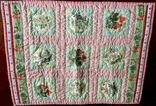 Vintage Handmade Baby’s Patchwork Quilt, circa 1970
