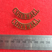 British Duke of Cornwall's Light Infantry CORNWALL Shoulder Title Badge