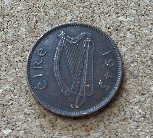 Penny coin 1943 ireland - 1/2,