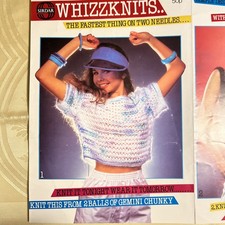 Sirdar Gemini Chunky knitting pattern 153. Whizzknits 5 designs Original