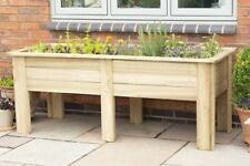 Large Kitchen Pressure Treated Garden Wooden Vegetable Herb Planter - 1.8 x 0.7m
