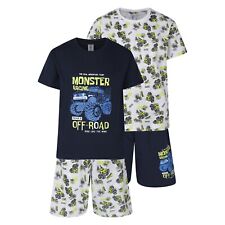 Boys 2 Pack Short Pyjamas