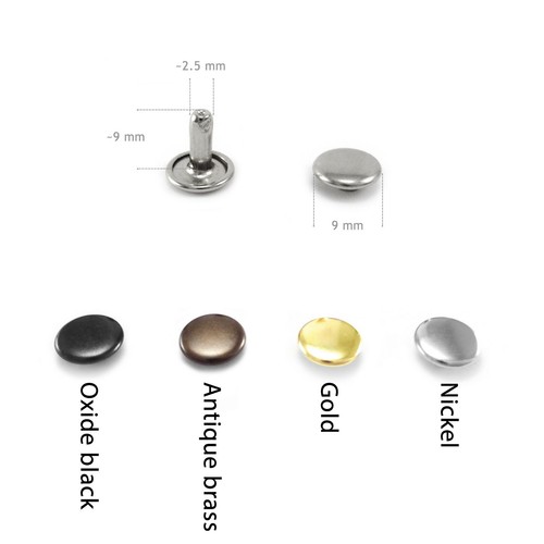 Double cap rivets 7 - double,