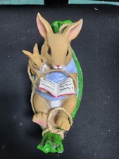 Resin Garden Statue Swing Bunny Landscape Tree Pendant Yard Tree Ornament