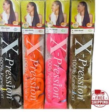 X-PRESSION ULTRA BRAIDING HAIR, EXPRESSION "KANEKALON" ORIGINAL ALL COLORS- UK