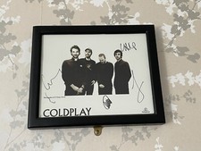 ColdPlay Signed Photo - Framed