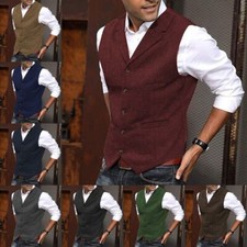 Mens Tweed Waistcoat Vintage