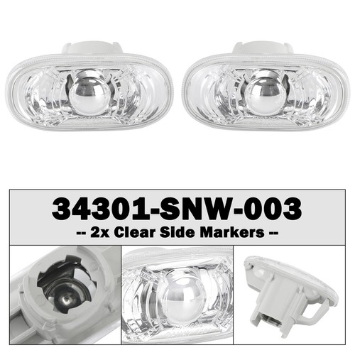 Clear side markers - 2x,