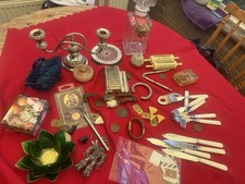 Antique Vintage Mixed Job Lot Curios Collectables, Unusual Old Junk Drawer Finds