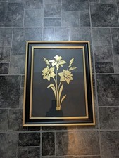Solid brass laser cut - cut, daffodil