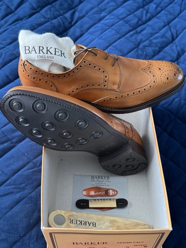 Barker tan brown leather - barker,
