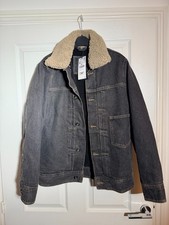 Zara Mens Black Denim Jacket M