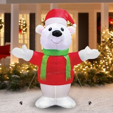 4FT LED Standing Polar Bear