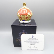 Crown Derby Paperweight Crown Prince Of Wales Charles Coronet MIB + COA LTD ED