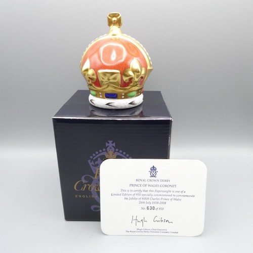 Crown derby paperweight - crown,