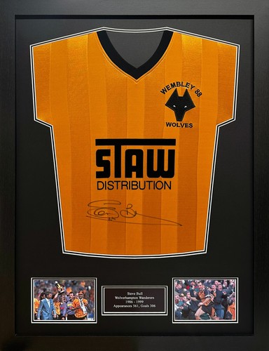 Framed steve bull signed - framed,