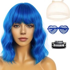 Blue wig mermaid - blue,