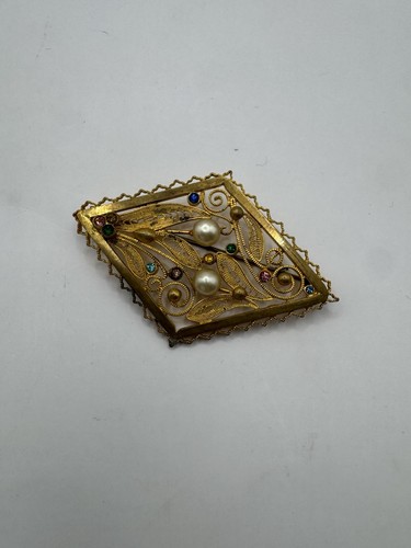 Edwardian style pin back - edwardian,