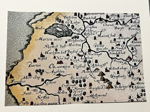 12x8 photograph map of - photograph,