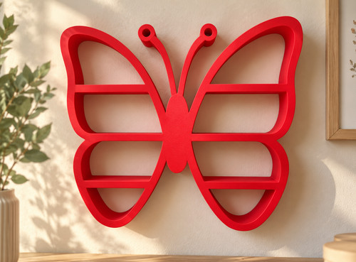 Butterfly wall shelf kids - wall,