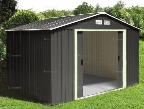 Metal garden shed double - metal,
