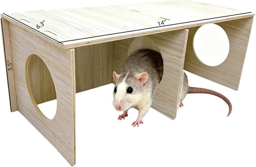 Wooden hamsters chamber - wooden, 2-chamber