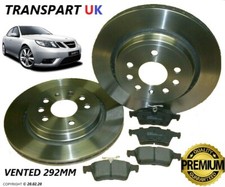 For Saab 9-3 Rear Brake Discs