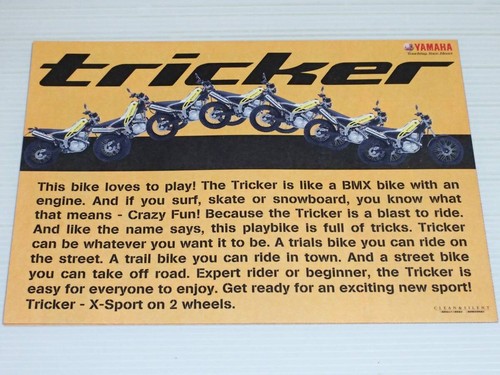 Catalog only yamaha tricker - yamaha,