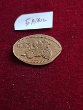 Hollywood Studios Goofy Motorcycle Pressed Penny