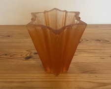 Star-shaped Orange Glass Vase